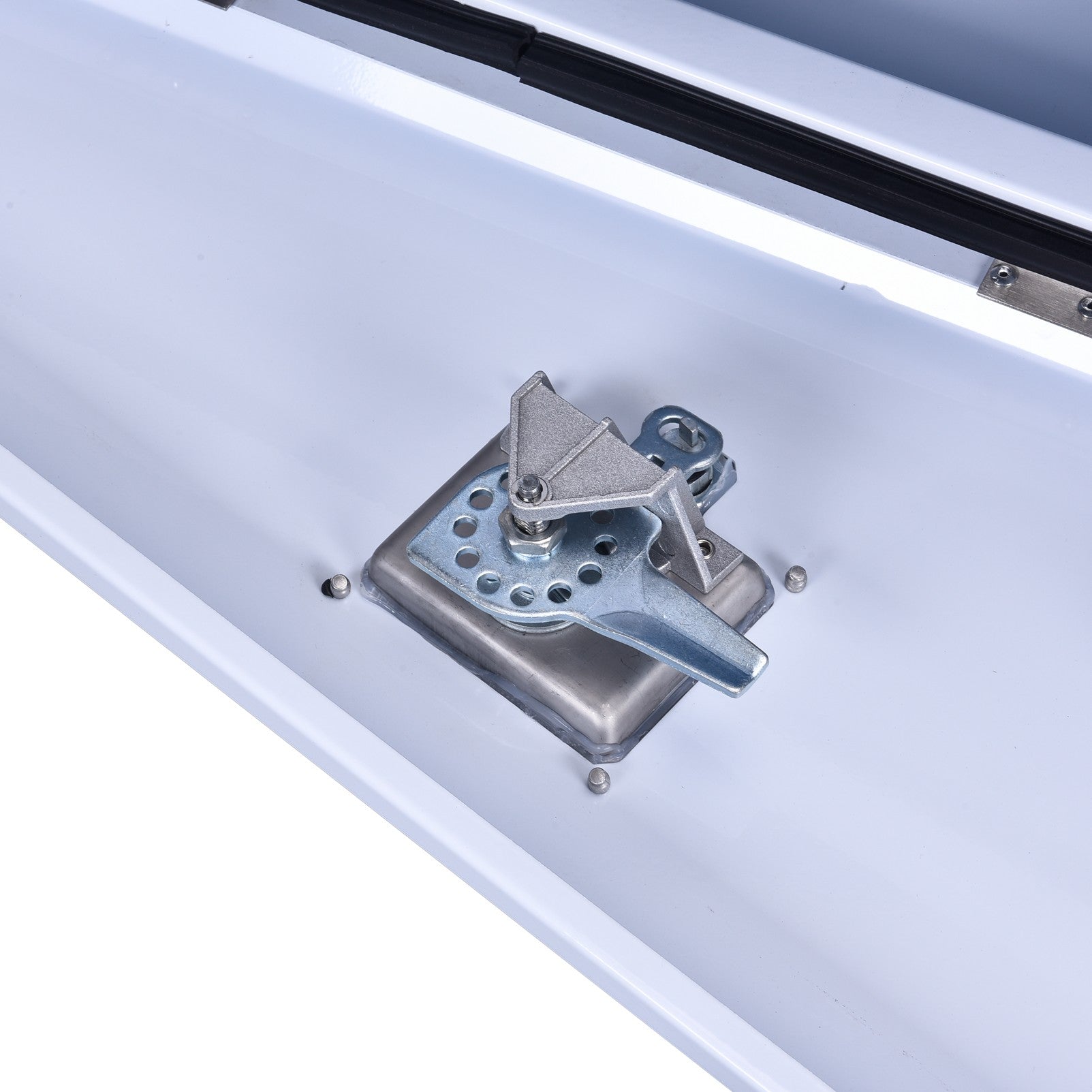 Boximus 750mm Steel Under Tray Ute Tool Box Pair | White Powder-Coated & Sealed