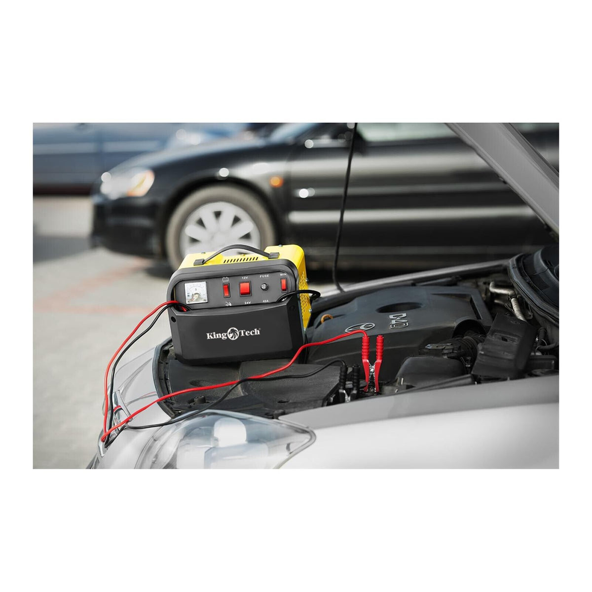 KingTech 2-in-1 Charger & Jump Starter | Pulse Repair Tech for 12V & 24V Batteries (DX55)