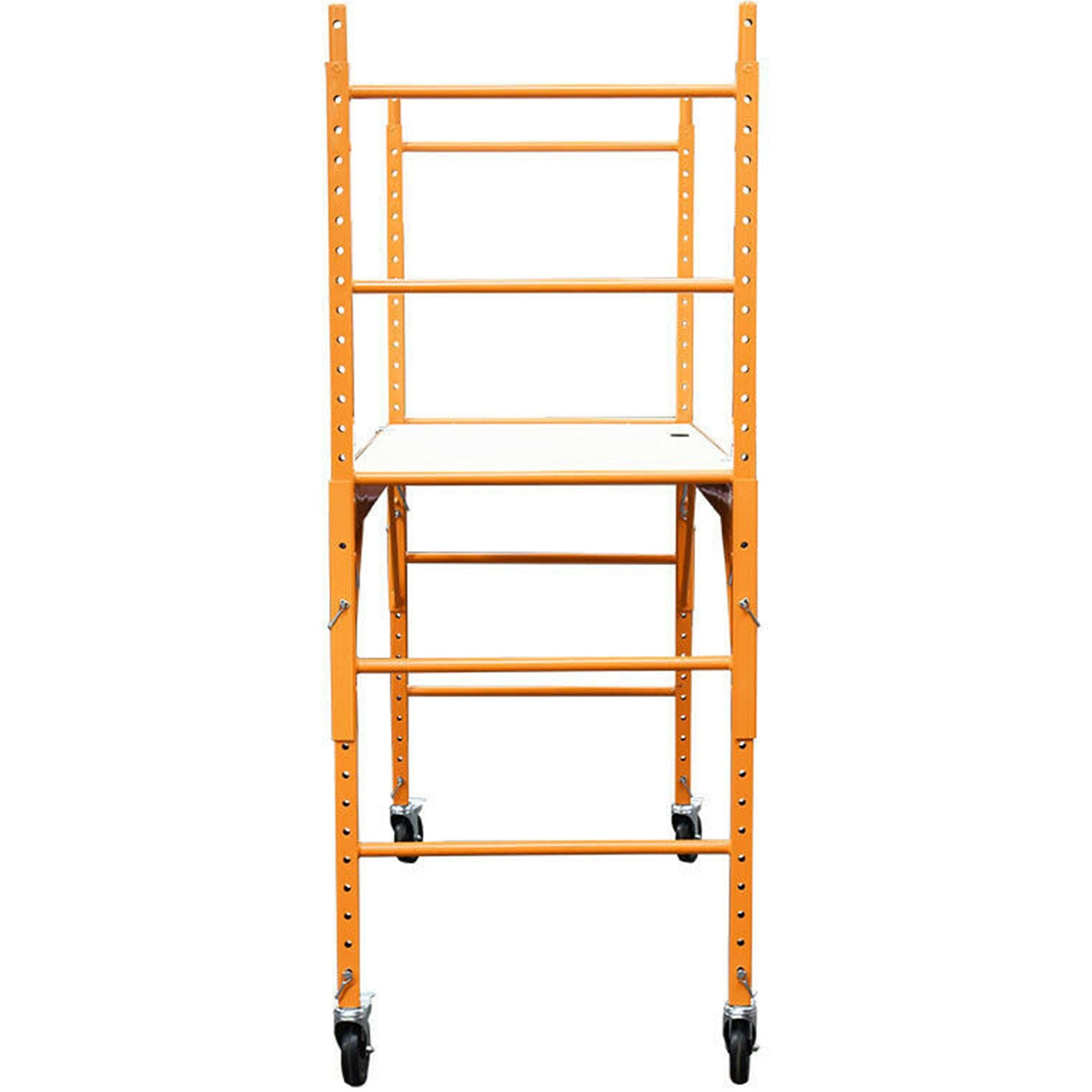 The heavy-duty steel frame, along with sturdy castor wheels with brakes, make it stable and comfortable to work from