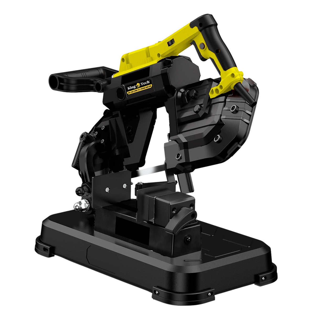 KingTech 1200W Portable Metal Band Saw | 127mm Cut-Off Capacity | Incl. Bench Stand