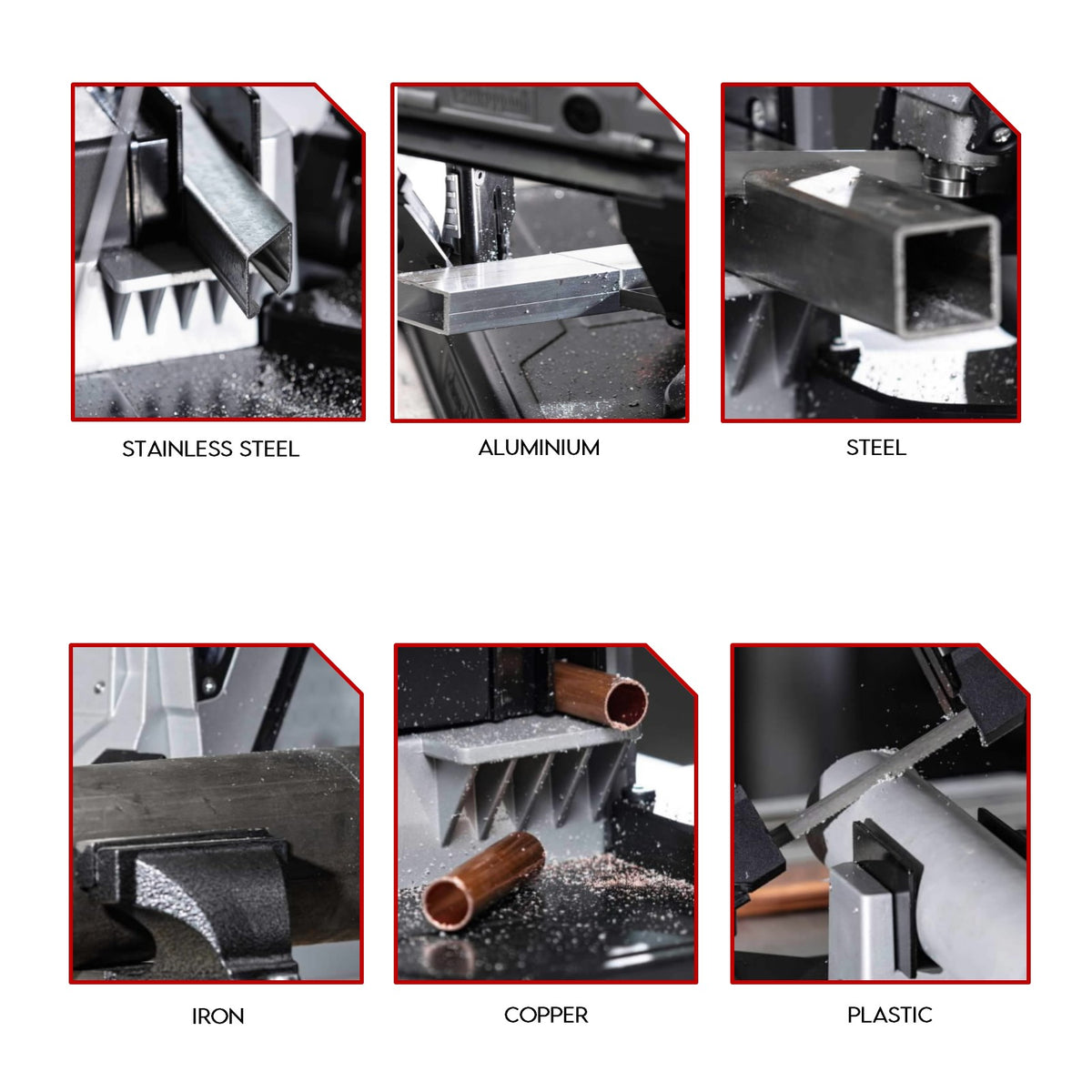 KingTech 1200W Portable Metal Band Saw | 127mm Cut-Off Capacity | Incl. Bench Stand